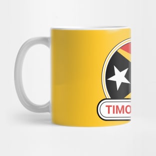 Timor-Leste Country Badge - Timor-Leste Flag Mug